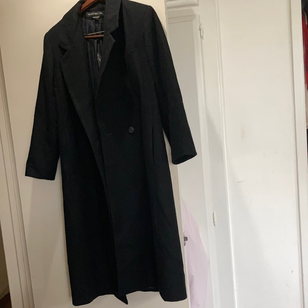 Winter black coat.